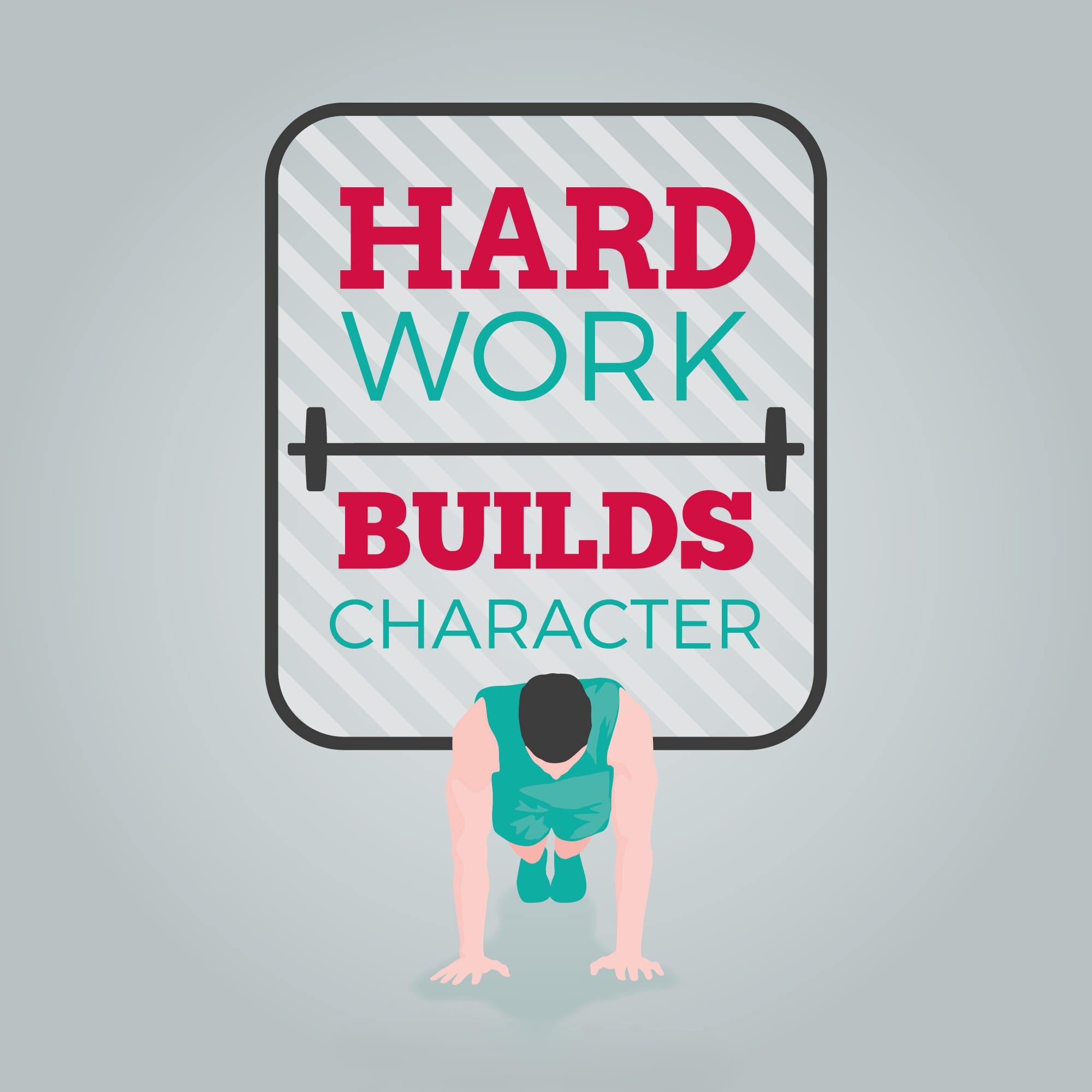 Poster tập luyện chăm chỉ