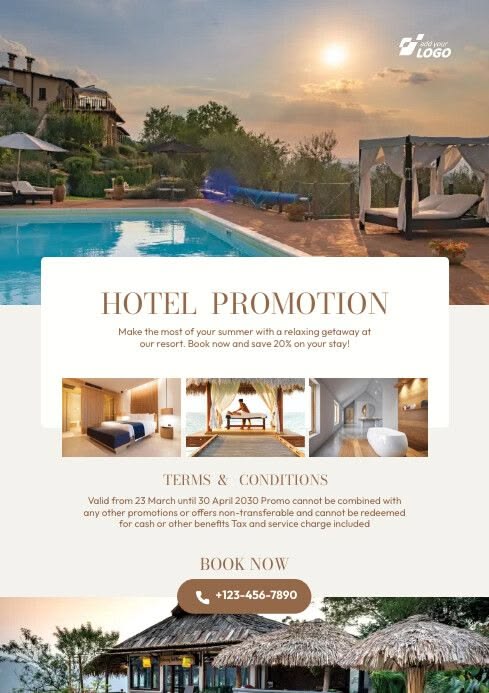 Mẫu poster khách sạn đẹp 05
