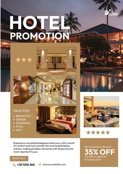 Mẫu poster khách sạn đẹp 08