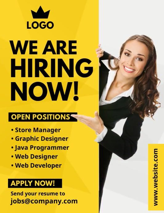 Mẫu poster tuyển dụng đẹp 03