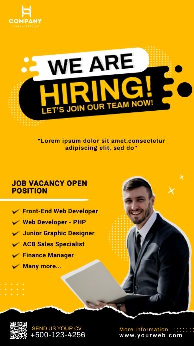 Mẫu poster tuyển dụng đẹp 13