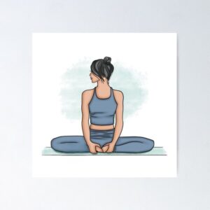 poster yoga đơn giản