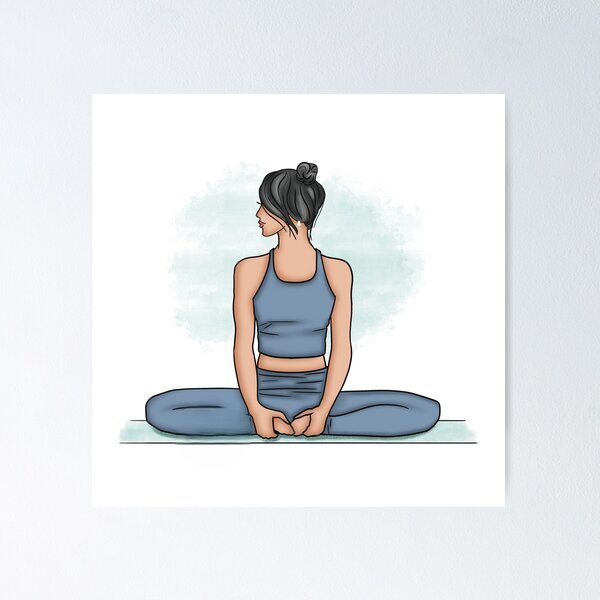poster yoga đơn giản