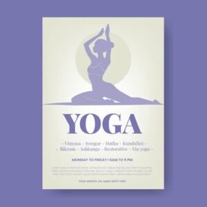 poster lớp học Yin yoga