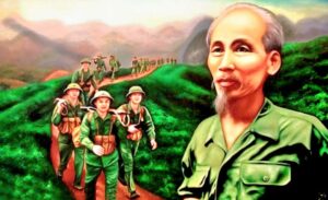 Tải mẫu Bác cùng chúng cháu hành quân vector file AI, PNG, SVG, CDR, EPS chuẩn sắc nét