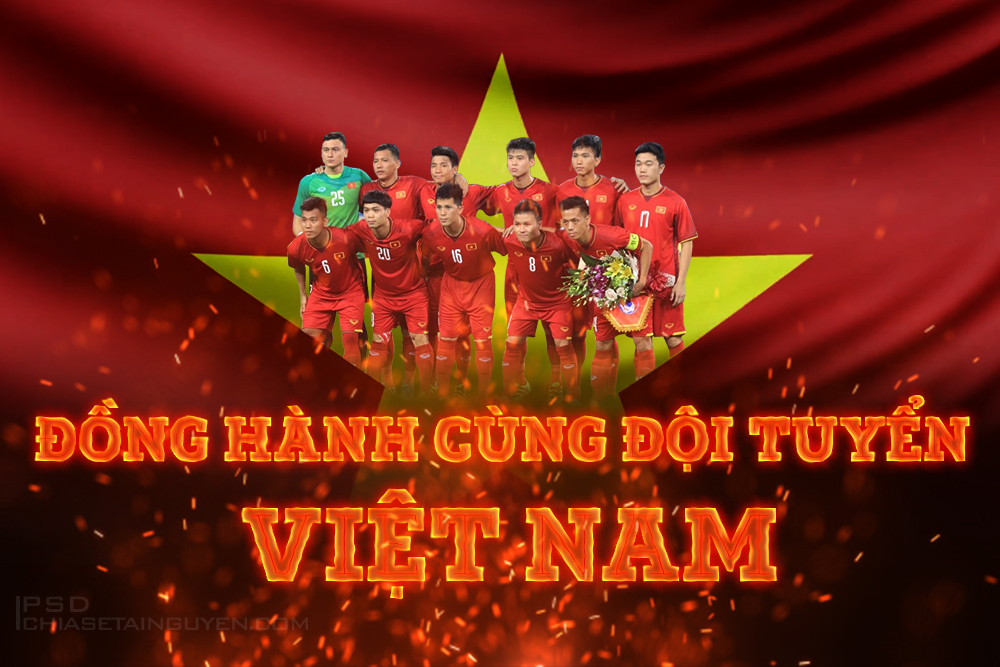 Tải bộ backdrop cổ vũ bóng đá Việt Nam vector đầy đủ định dạng AI, PNG, SVG, CDR, EPS
