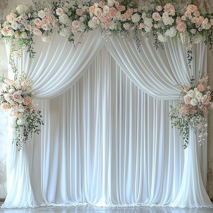 Background trang trí tiệc cưới đẹp 02