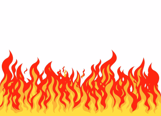 Ngọn lửa kết hợp ánh sáng neon hiện đại