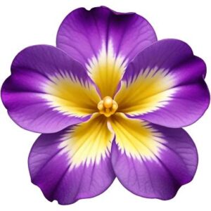 Hoa 5 cánh vector tím