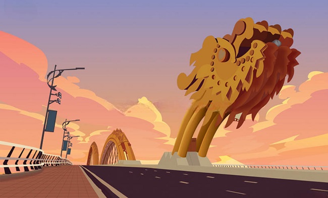 Tải mẫu cầu Rồng Đà Nẵng vector - Đầy đủ định dạng AI, PNG, SVG, CDR, EPS