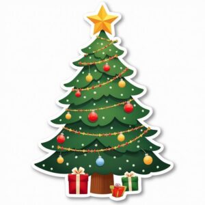 Cây thông noel vector