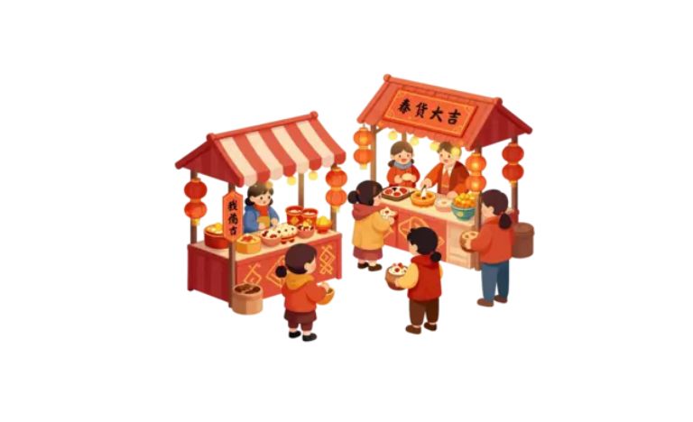 Tải trọn bộ chợ Tết vector đầy đủ định dạng AI, PNG, SVG, CDR, EPS