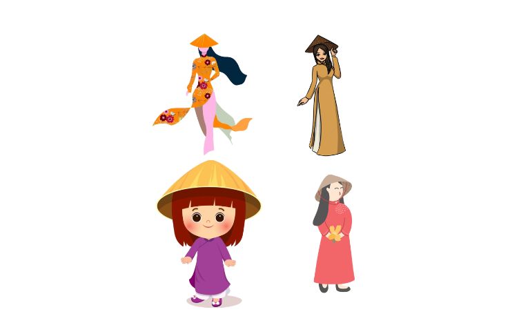 Tải 15+ mẫu cô gái mặc áo dài vector định dạng AI, PNG, SVG, CDR, EPS miễn phí