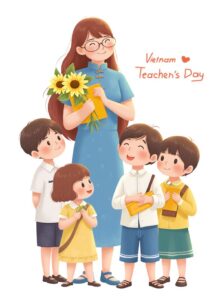 Vector cô giáo mầm non