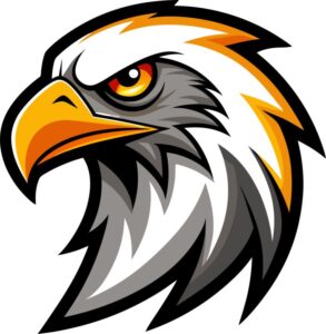 Logo đại bàng uy nghiêm vector