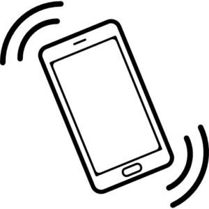 Vector điện thoại cầm tay đổ chuông