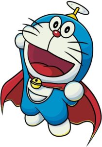 Logo Doraemon siêu nhân vector
