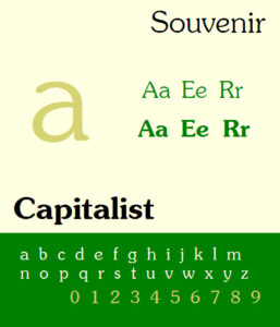 font souvenir