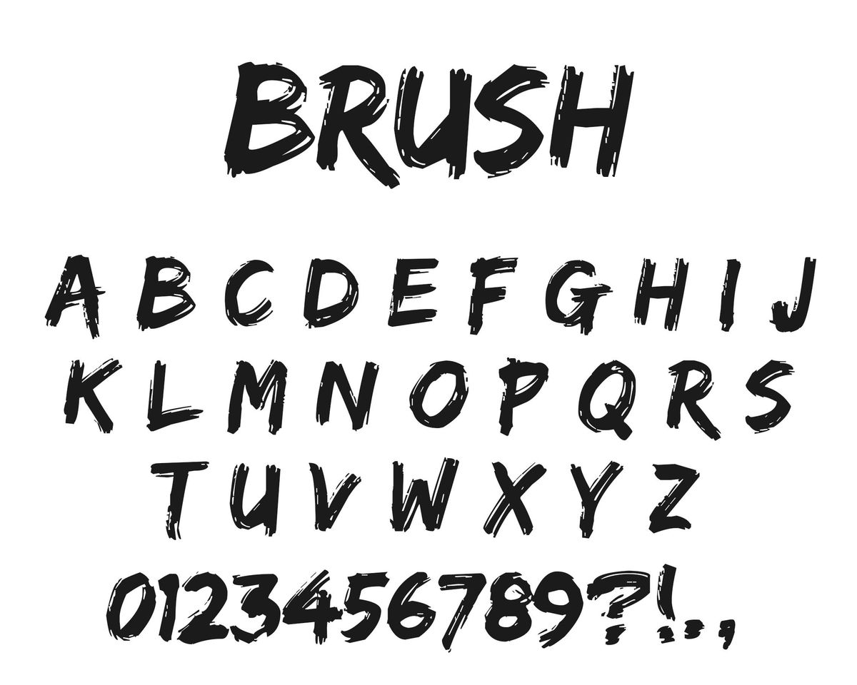 font SVN DHF Dexsar Brush