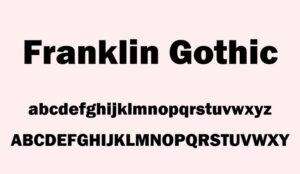 Franklin Gothic Việt hóa