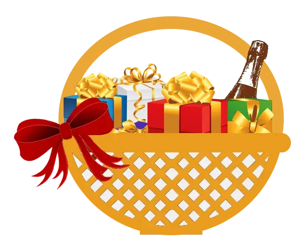 Giỏ quà Tết vector sắc nét