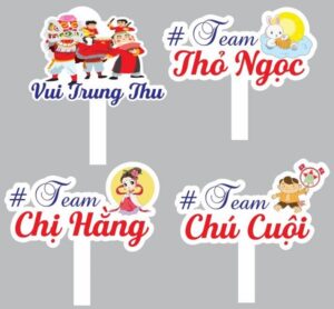 Mẫu hashtag cầm tay trung thu