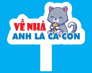 Mẫu hashtag cầm tay vui nhộn