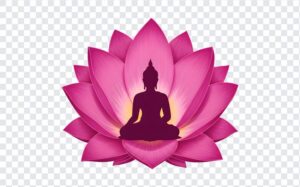 Vector Phật giáo hoa sen hồng