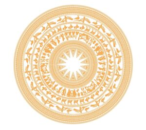 họa tiết trống đồng vector