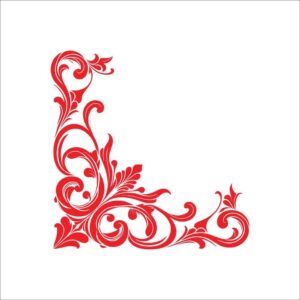 Vector viền hoa văn