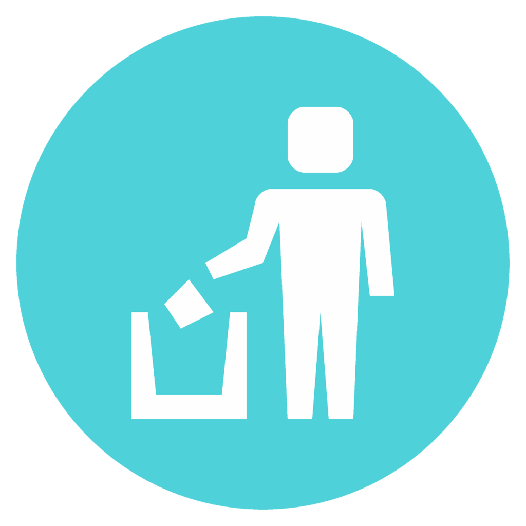 Tải mẫu icon bỏ rác vào thùng vector đầy đủ định dạng AI, PNG, SVG, CDR ...