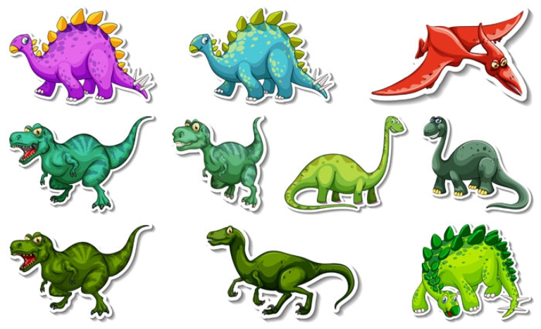 Tải mẫu khủng long vector đầy đủ định dạng AI, PNG, SVG, CDR miễn phí