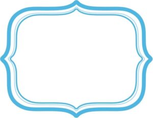 viền khung vector xanh dương