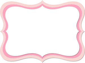 Khung viền đẹp vector màu hồng