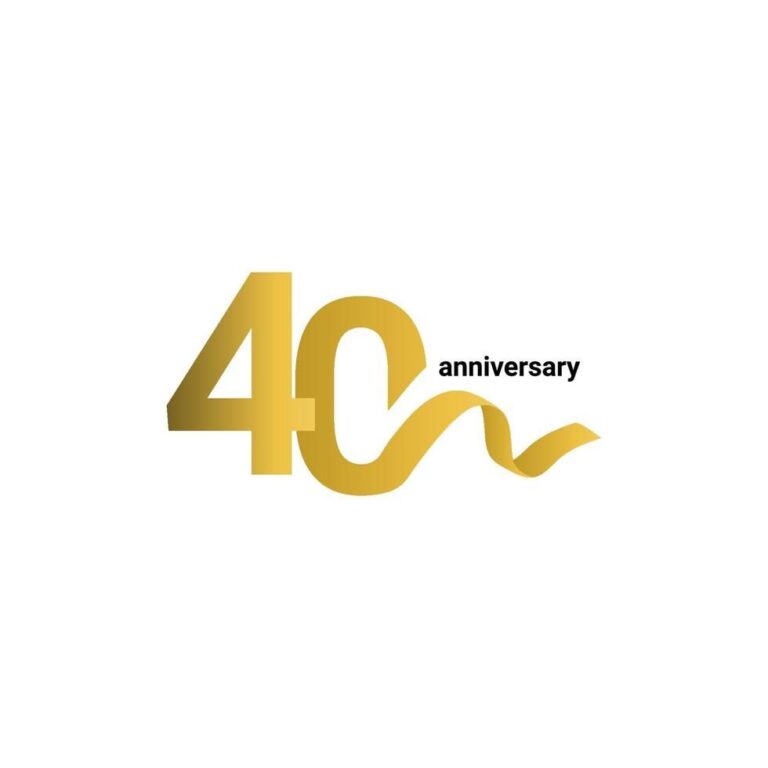 logo 40 năm vector