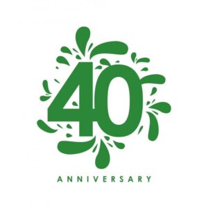 Logo 40 năm vector lễ hội