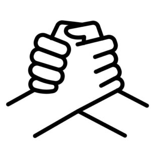 Logo bàn tay hợp tác