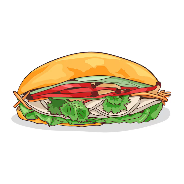 logo bánh mì vector