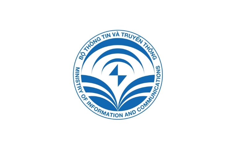 logo bộ thông tin và truyền thông vector