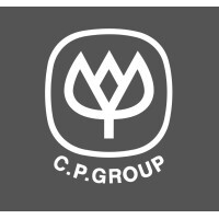 Logo CP Group nền xám