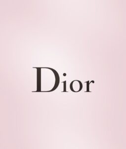 Logo Dior nền hồng