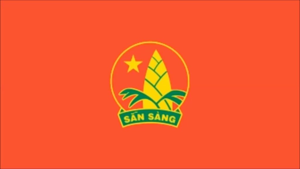 Logo Đội Thiếu niên Tiền phong nền đỏ
