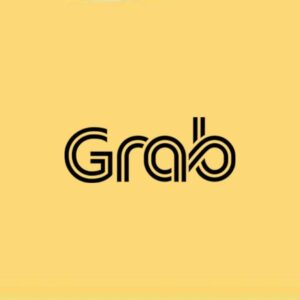 Logo Grab nền vàng