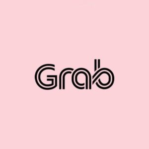 Logo Grab nền hồng