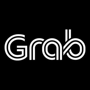 Logo Grab nền đen