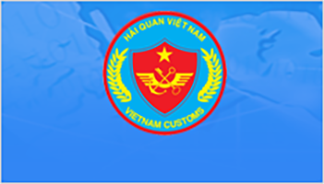 Logo Hải quan Việt Nam nền xanh