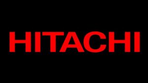 Logo Hitachi nền đen
