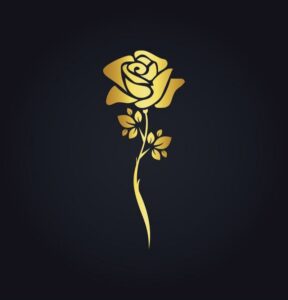 Logo hoa hồng sang trọng