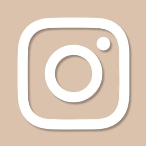 Logo Instagram nền be