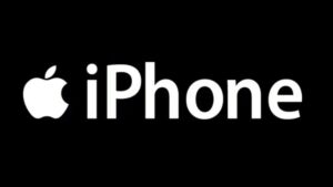 Logo Iphone nền đen